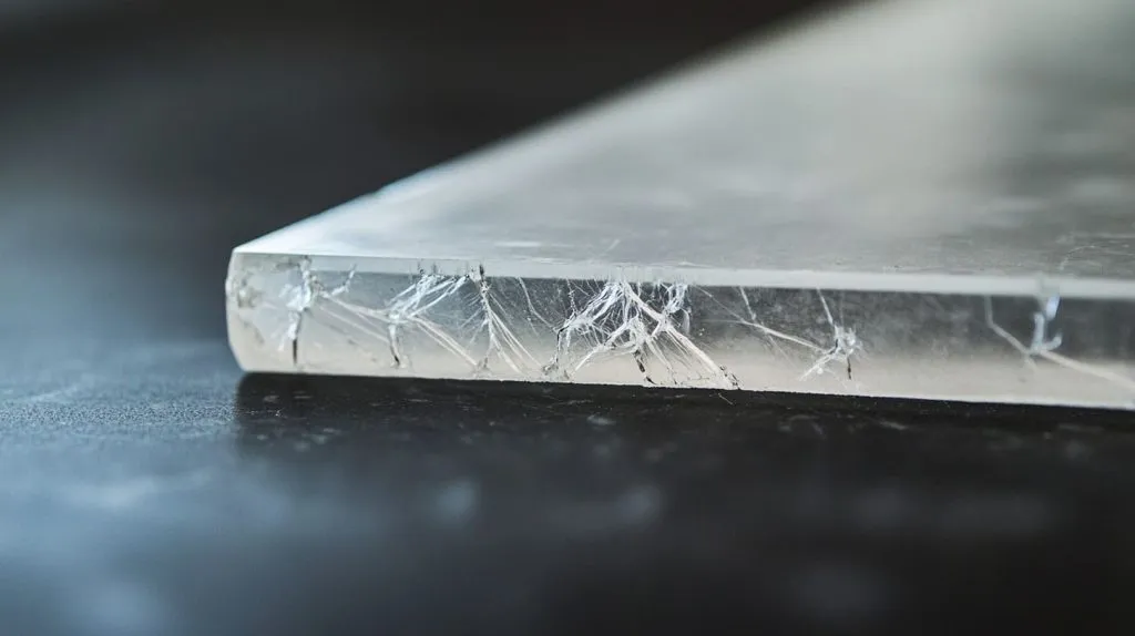 Stress cracks in acrylic edges-6