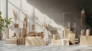 Sustainable acrylic display designs with recycled material-7