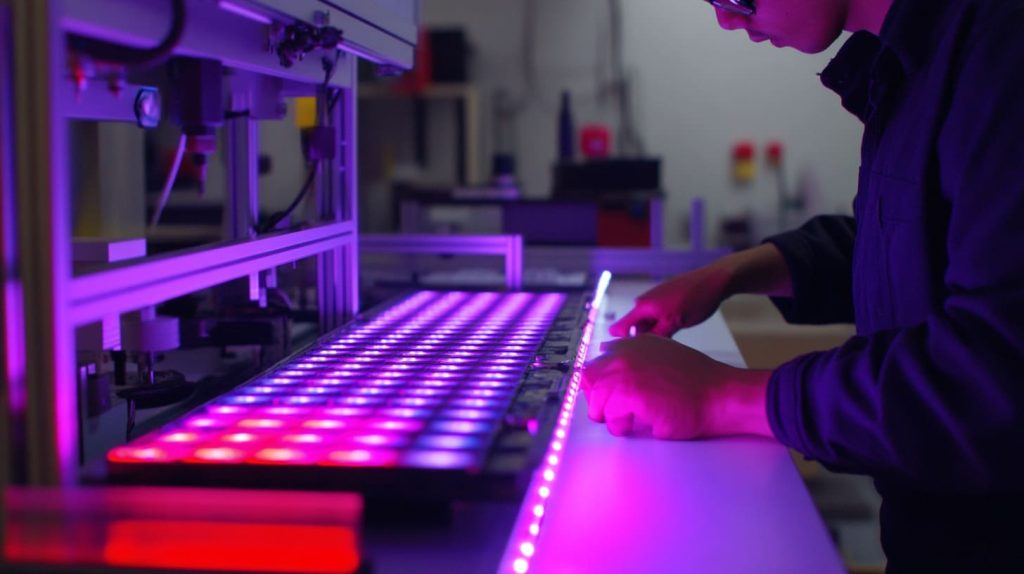 Testing LED modules for brightness-3