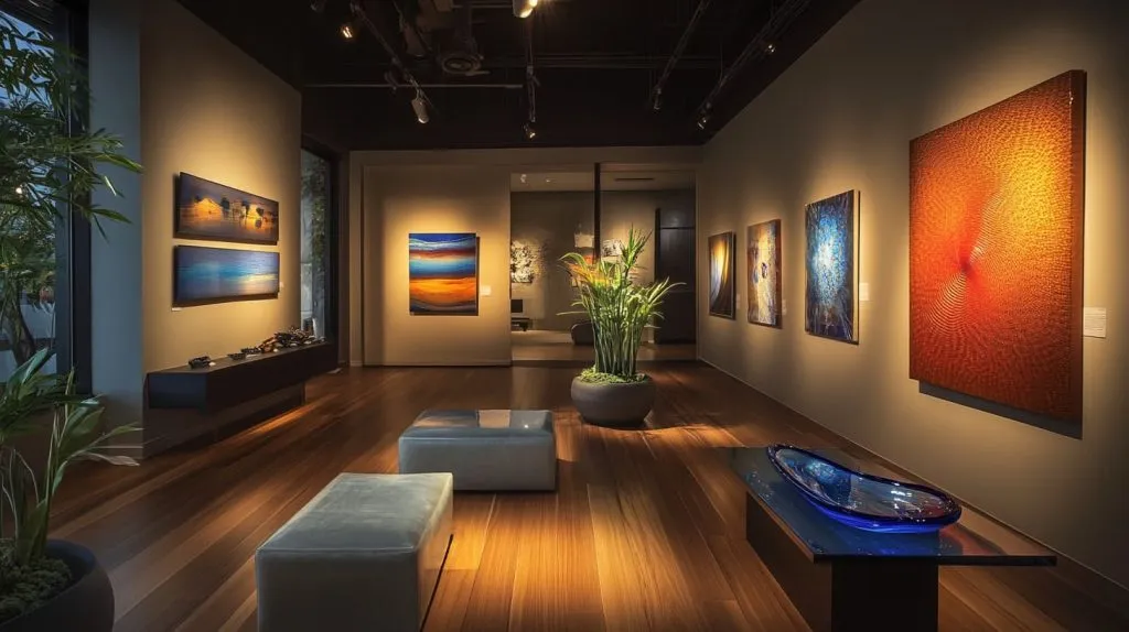 Display Glass Art Pieces (8)