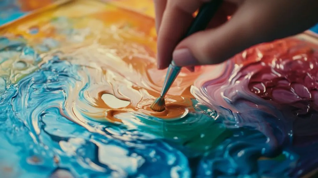 Acrylic Paint to be Lumpy and Sticky (7)
