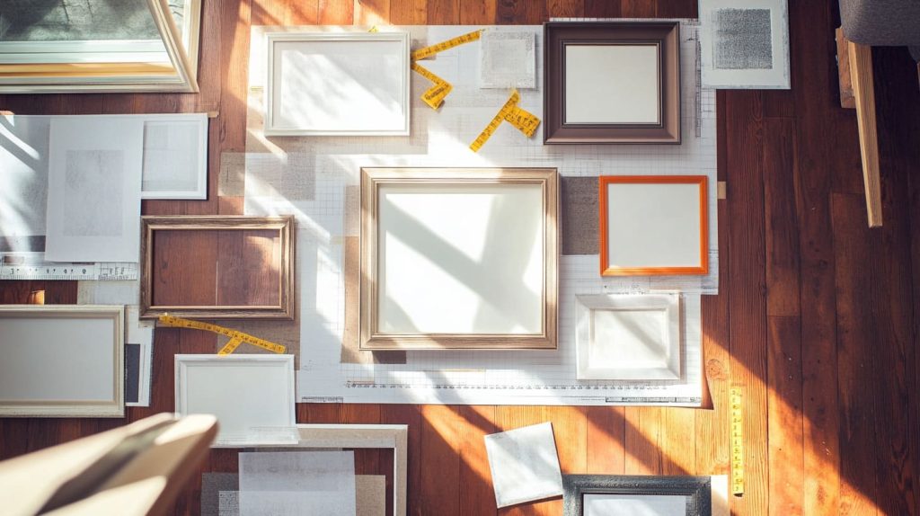 Arrange Picture Frames on Wall (2)