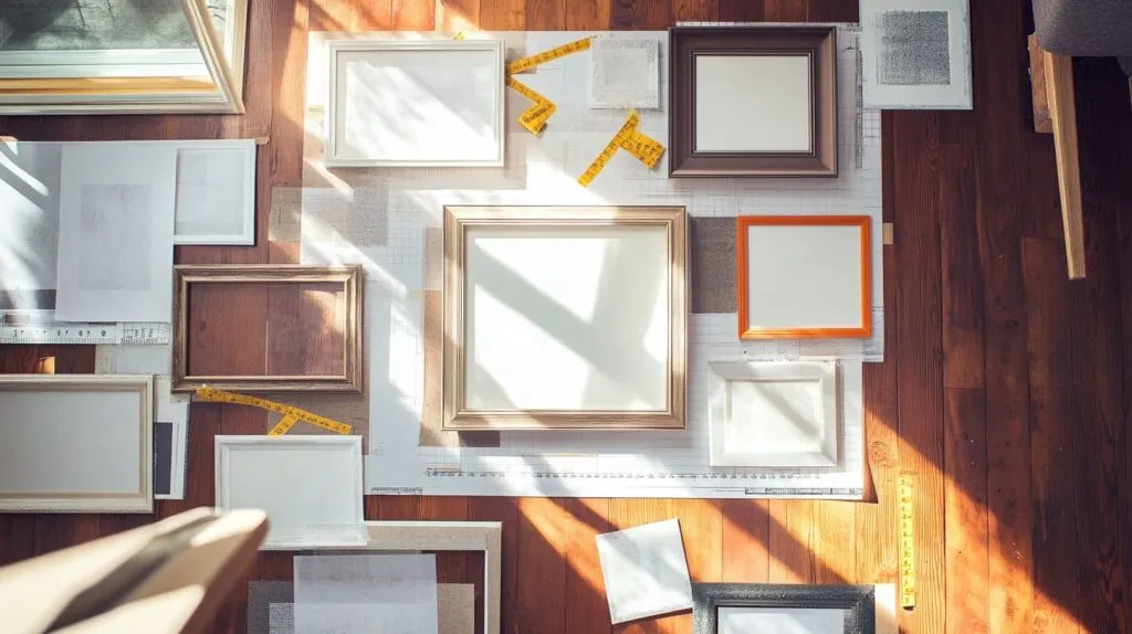 Arrange Picture Frames on Wall (2)