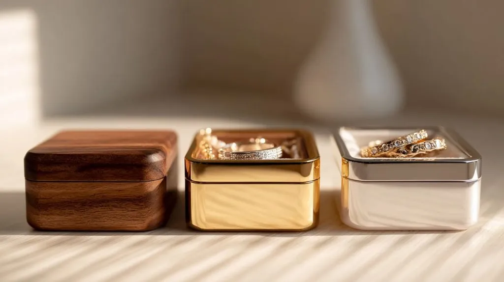 Wood vs Metal vs Acrylic Jewelry Boxes (1)
