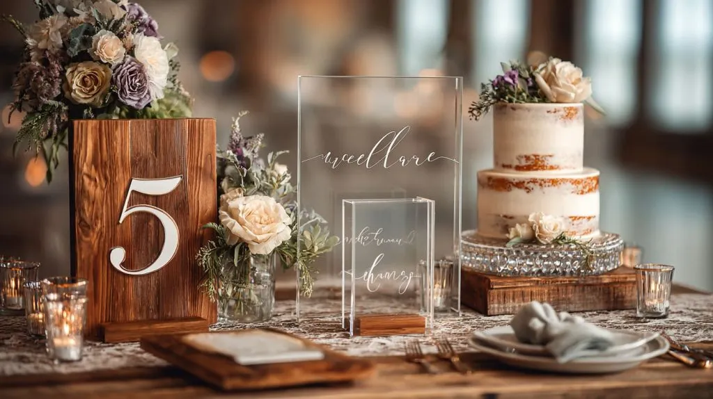 Acrylic in Modern Wedding Decor (3)