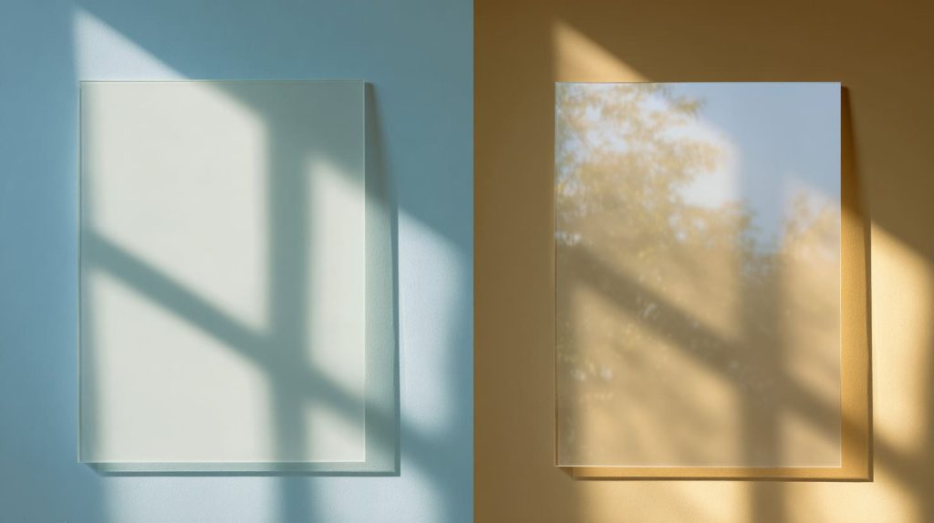 Non-Glare vs Anti-Reflective Acrylic (3)