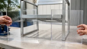 Acrylic and polycarbonate panels compared for outdoor furniture