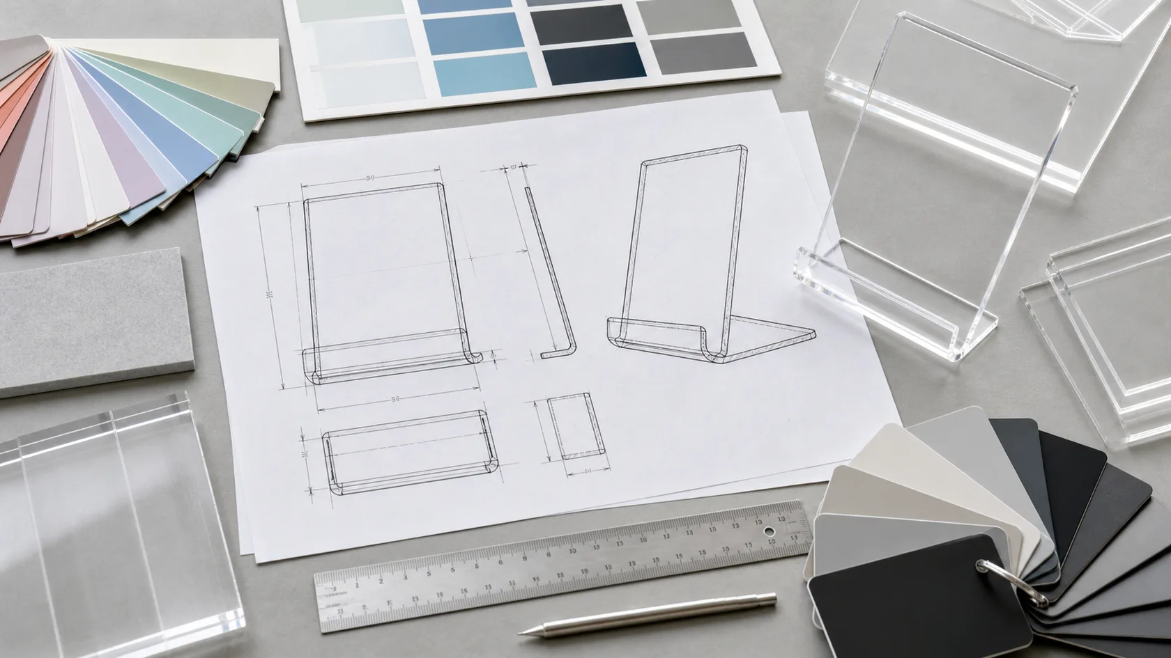 Artwork briefing for a custom acrylic display print project