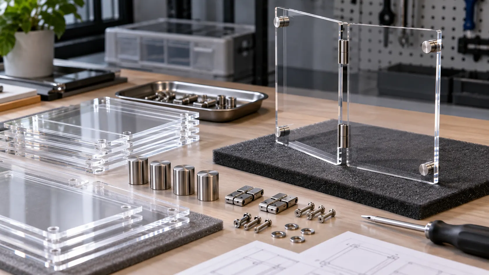 Custom acrylic display hardware assembly review