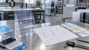 Custom acrylic display production planning