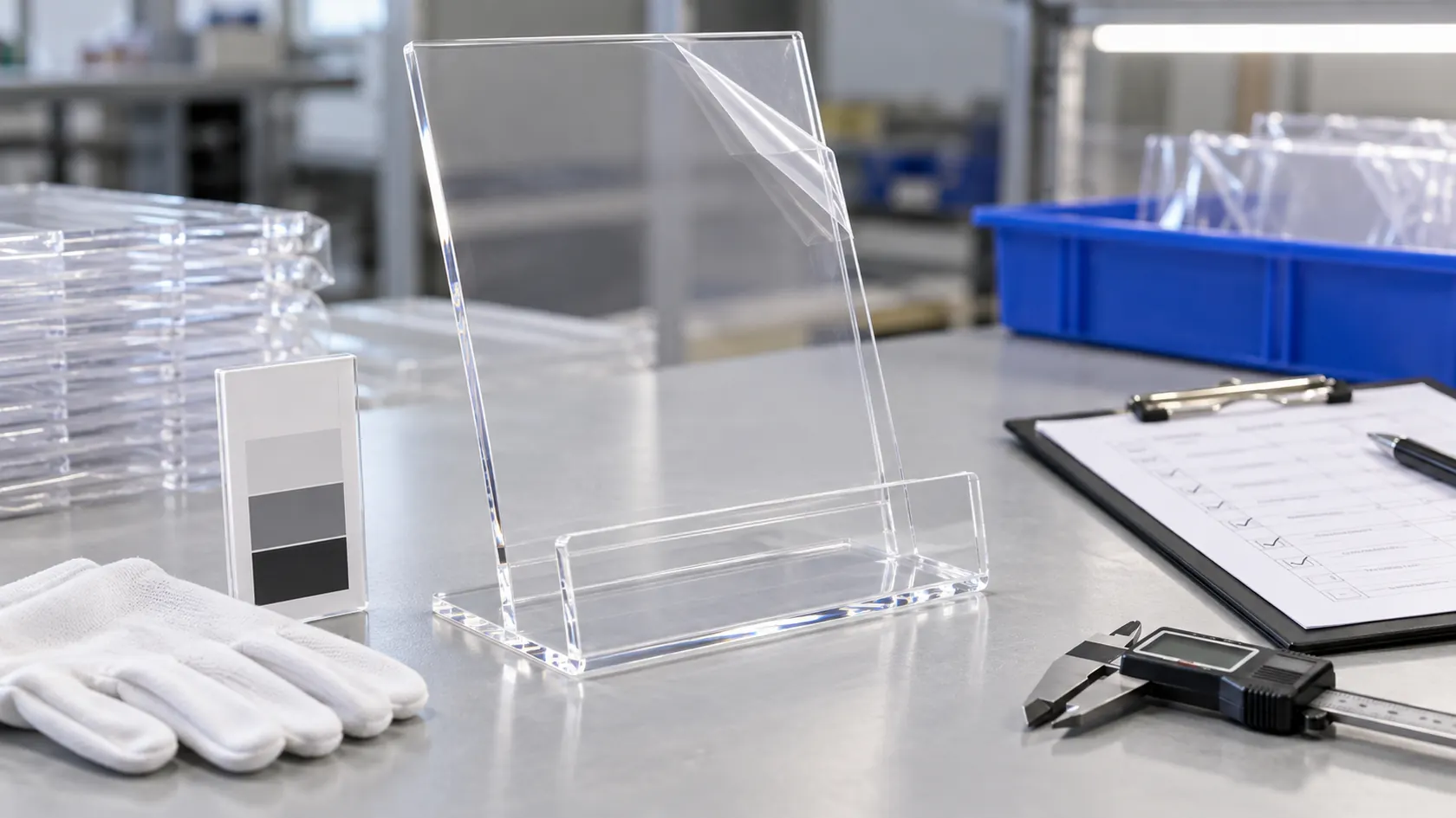 Custom acrylic display sample acceptance