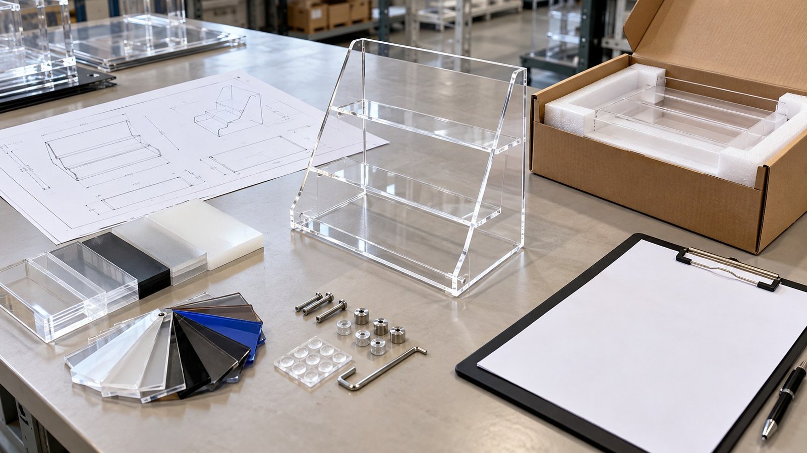 Practical custom acrylic display RFQ checklist materials